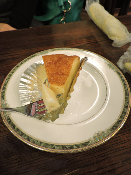 cheesecake in Totoro decorated cafe in Osaka